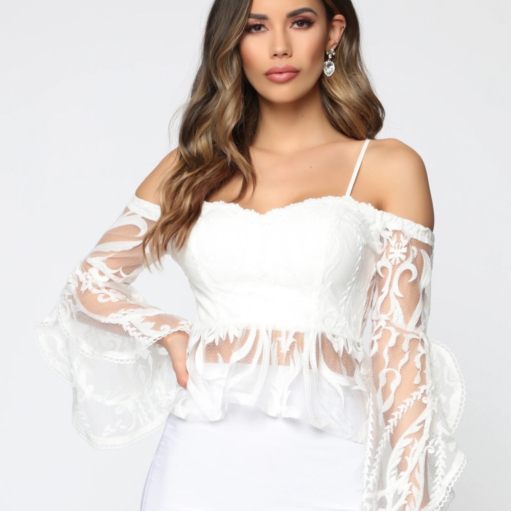White crop top